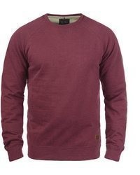dunkelroter Pullover mit einem Rundhalsausschnitt von BLEND