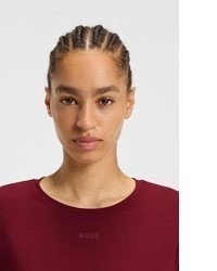 dunkelroter Pullover mit einem Rundhalsausschnitt von BOSS