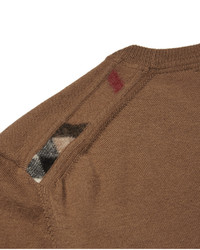 dunkelroter Pullover mit einem Rundhalsausschnitt von Burberry