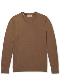 dunkelroter Pullover mit einem Rundhalsausschnitt von Burberry