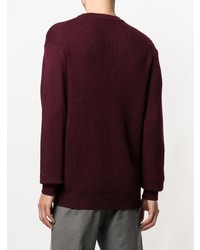 dunkelroter Pullover mit einem Rundhalsausschnitt von Kenzo