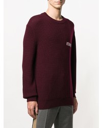 dunkelroter Pullover mit einem Rundhalsausschnitt von Kenzo