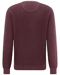 dunkelroter Pullover mit einem Rundhalsausschnitt von Fynch Hatton