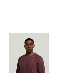 dunkelroter Pullover mit einem Rundhalsausschnitt von G Star