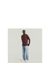 dunkelroter Pullover mit einem Rundhalsausschnitt von G Star