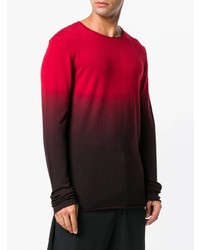 dunkelroter Pullover mit einem Rundhalsausschnitt von Isabel Benenato