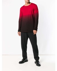 dunkelroter Pullover mit einem Rundhalsausschnitt von Isabel Benenato