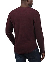 dunkelroter Pullover mit einem Rundhalsausschnitt von Jack & Jones