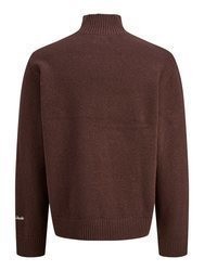 dunkelroter Pullover mit einem Rundhalsausschnitt von Jack & Jones