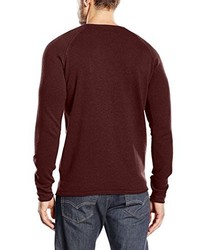 dunkelroter Pullover mit einem Rundhalsausschnitt von JACK & JONES VINTAGE