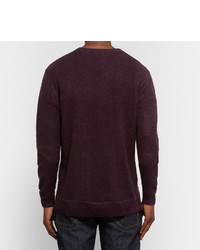 dunkelroter Pullover mit einem Rundhalsausschnitt von Saturdays Nyc