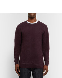 dunkelroter Pullover mit einem Rundhalsausschnitt von Saturdays Nyc