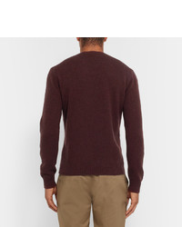 dunkelroter Pullover mit einem Rundhalsausschnitt von Etro