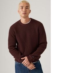 dunkelroter Pullover mit einem Rundhalsausschnitt von Levi's