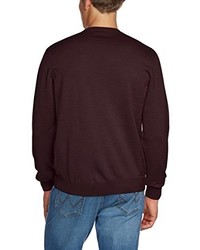 dunkelroter Pullover mit einem Rundhalsausschnitt von Maerz