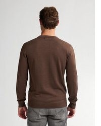 dunkelroter Pullover mit einem Rundhalsausschnitt von Petrol Industries