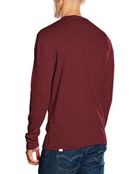 dunkelroter Pullover mit einem Rundhalsausschnitt von Quiksilver