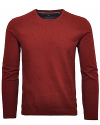 dunkelroter Pullover mit einem Rundhalsausschnitt von RAGMAN