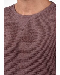 dunkelroter Pullover mit einem Rundhalsausschnitt von Solid