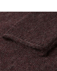 dunkelroter Pullover mit einem Rundhalsausschnitt von Nudie Jeans