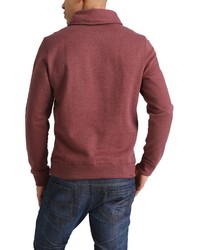dunkelroter Pullover mit einem Schalkragen von BLEND