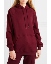 dunkelroter Pullover mit einer Kapuze von Ninety Percent