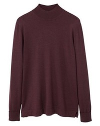 dunkelroter Pullover von Mango