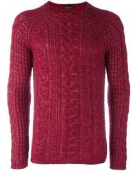 dunkelroter Pullover von Roberto Collina