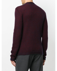 dunkelroter Pullover von Giorgio Armani