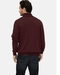 dunkelroter Rollkragenpullover von BABISTA