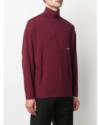 dunkelroter Rollkragenpullover von Ambush