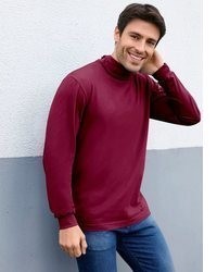 dunkelroter Rollkragenpullover von Sieh an!