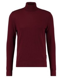 dunkelroter Rollkragenpullover von Tommy Hilfiger