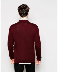 dunkelroter Rollkragenpullover von Peter Werth