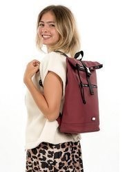dunkelroter Rucksack von EMILY & NOAH