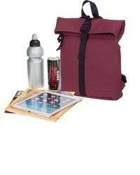 dunkelroter Rucksack von NEW REBELS
