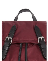 dunkelroter Rucksack von Burberry