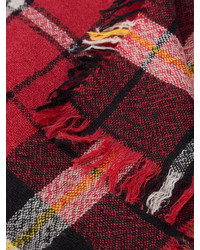 dunkelroter Schal mit Karomuster von Isabel Marant