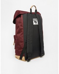 dunkelroter Segeltuch Rucksack von Eastpak