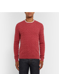 dunkelroter Strickpullover von Polo Ralph Lauren