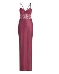 dunkelrotes Ballkleid von Vera Mont