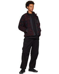 dunkelrotes bedrucktes Fleece-Sweatshirt von CARHARTT WORK IN PROGRESS
