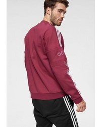 dunkelrotes bedrucktes Sweatshirt von adidas Originals