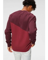 dunkelrotes bedrucktes Sweatshirt von Nike Sportswear