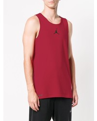 dunkelrotes bedrucktes Trägershirt von Nike