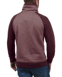 dunkelrotes Fleece-Sweatshirt von Jack & Jones
