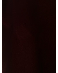 dunkelrotes gerade geschnittenes Kleid von Saint Laurent