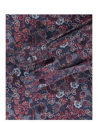 dunkelrotes Langarmhemd mit Paisley-Muster von Casamoda