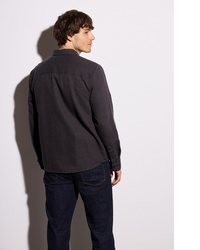 dunkelrotes Langarmhemd von STREET ONE MEN