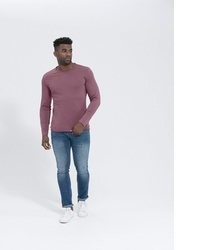 dunkelrotes Langarmshirt von Key Largo